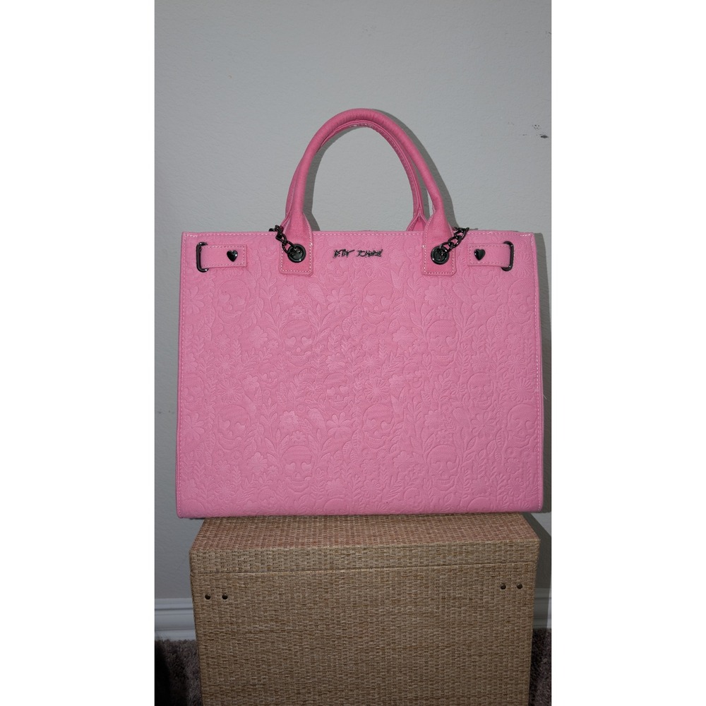 Betsey Johnson Pink Skull Bag